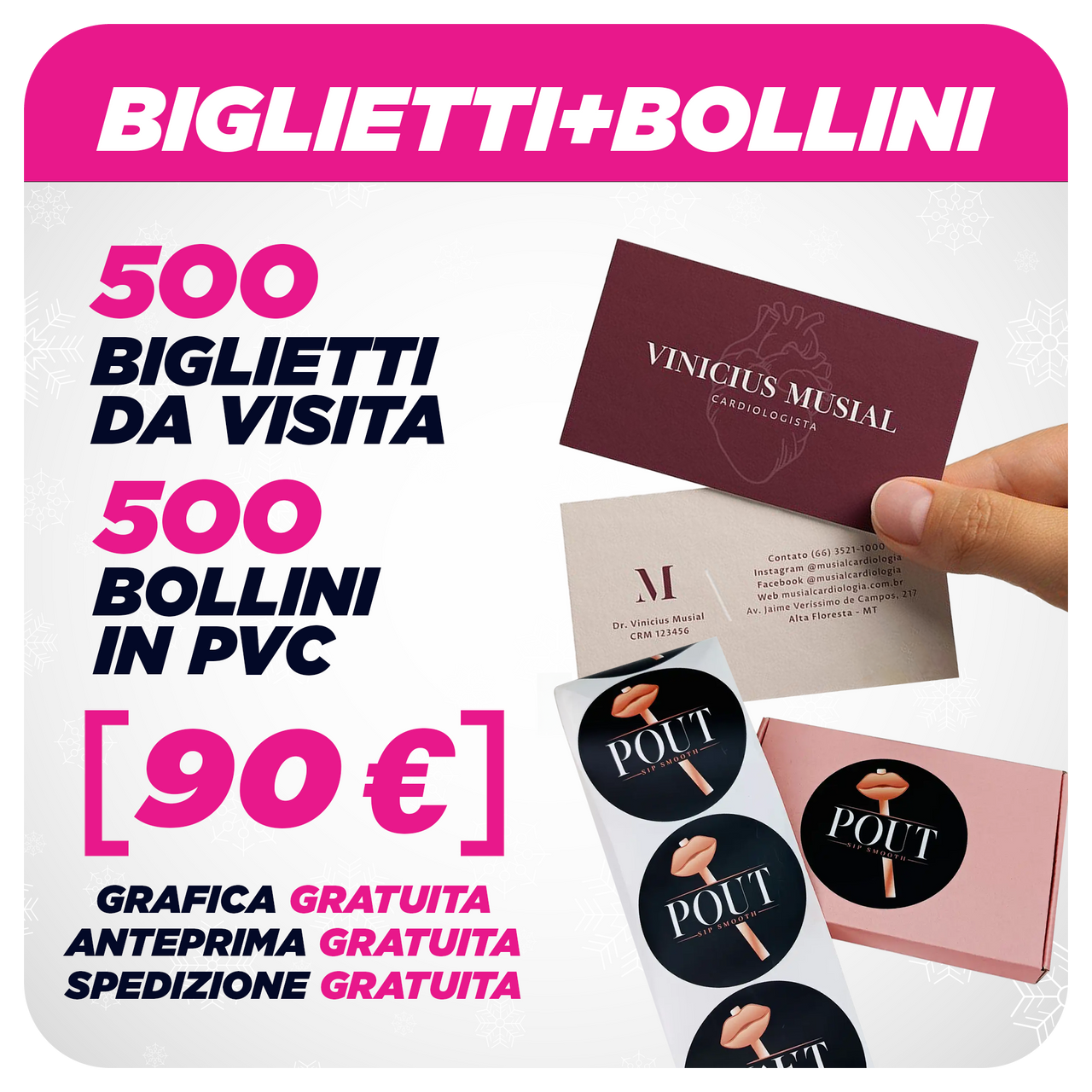 Biglietti da visita + Bollini
