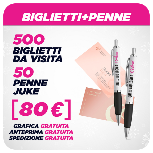 Biglietti da visita + Penne Juke