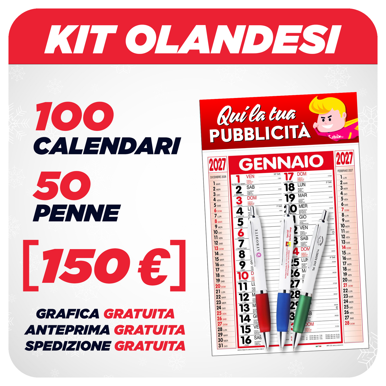 Calendari Olandesi + Penne