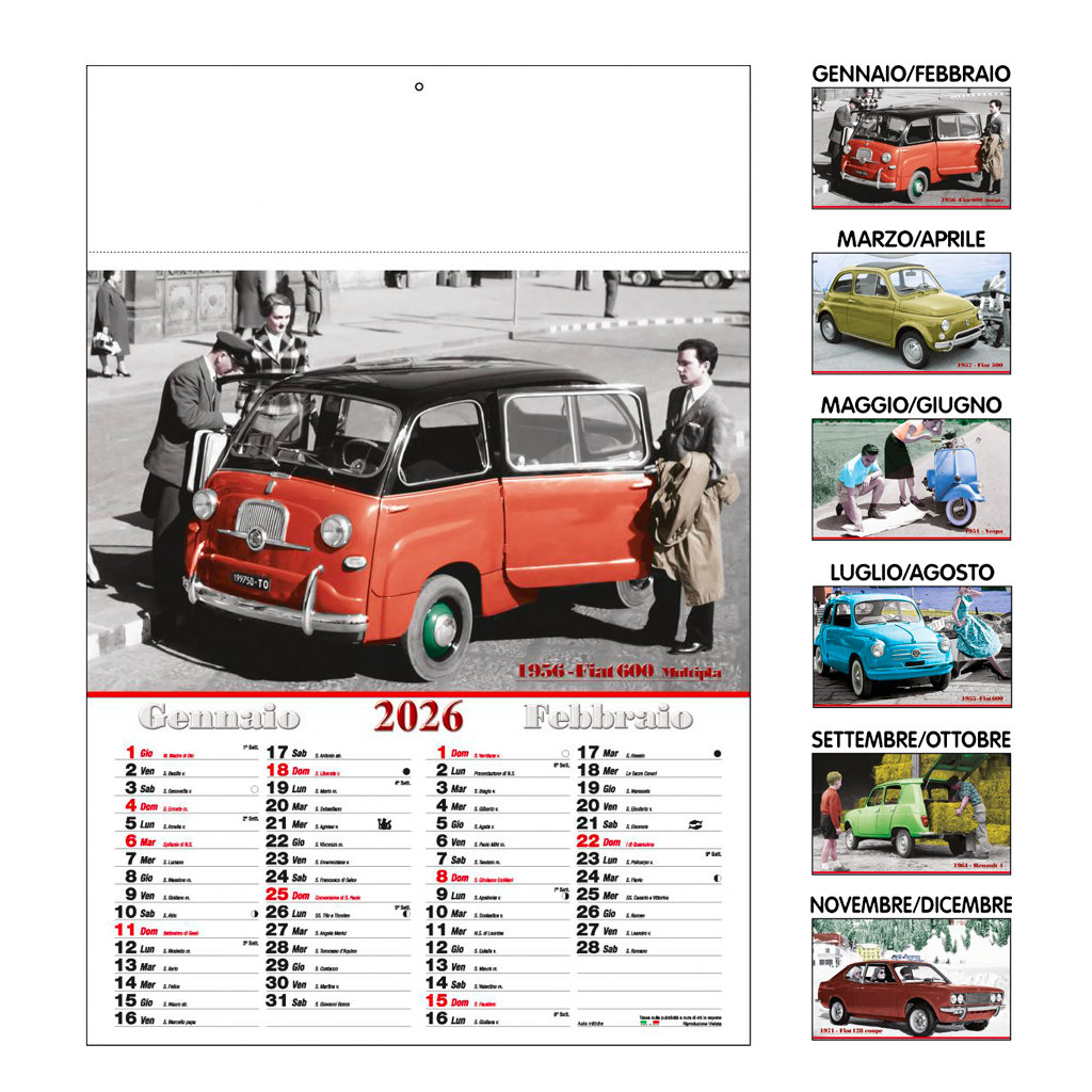 Calendario Auto D'Epoca