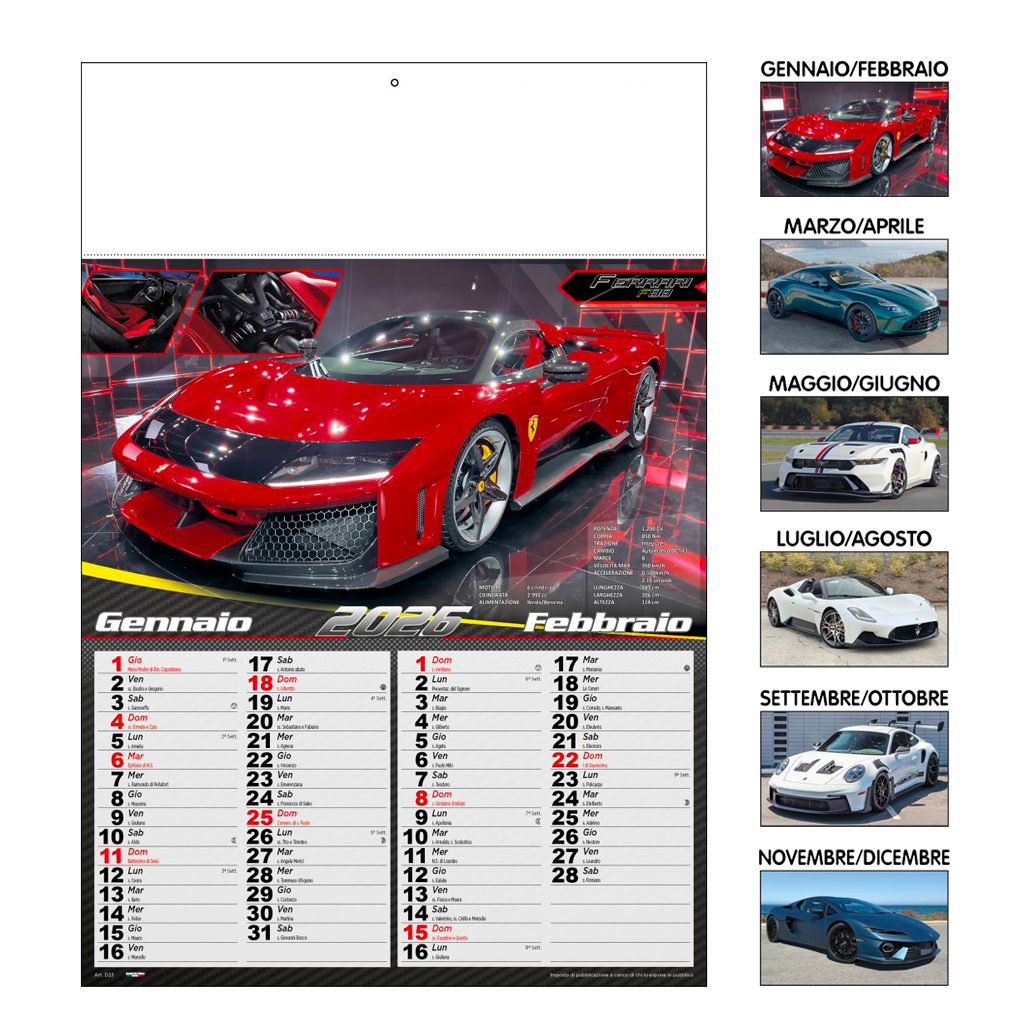 Calendario Auto Sportive