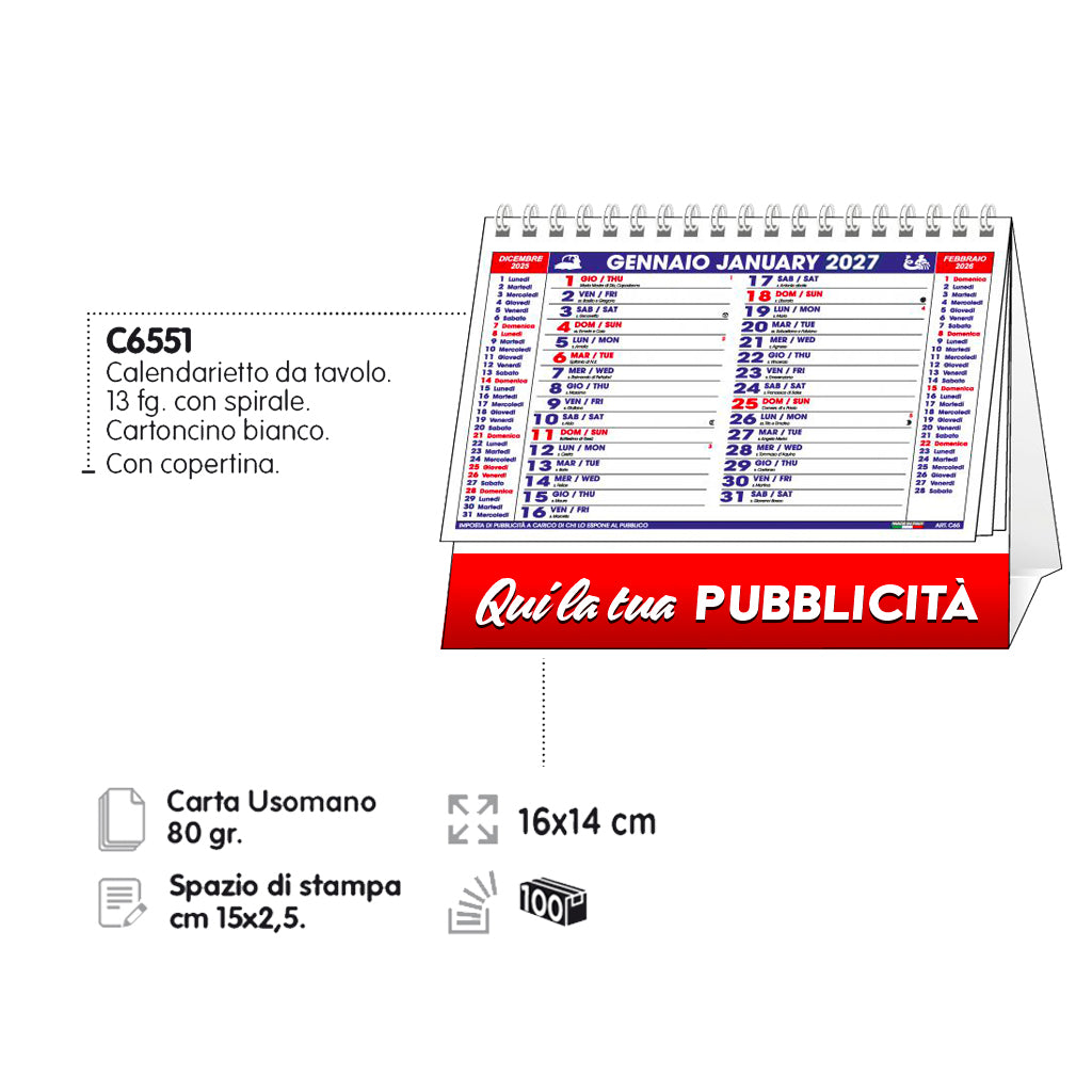 Calendario da tavolo