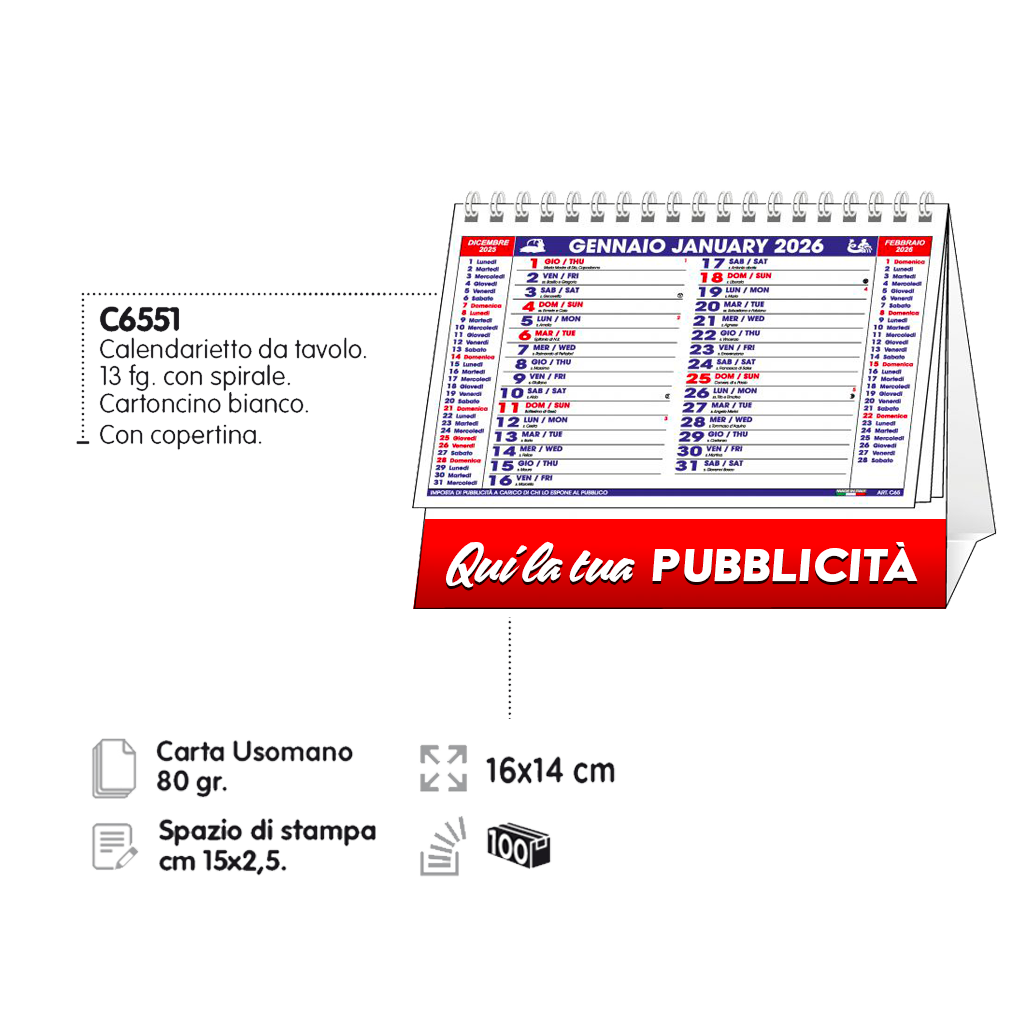 Calendario da tavolo