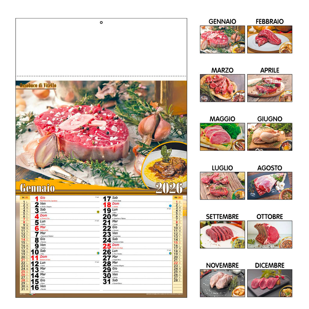 Calendario Carne