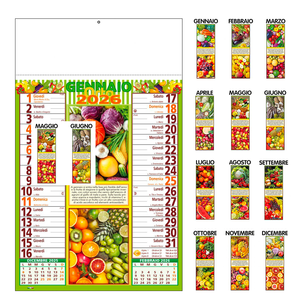 Calendario Frutta & Verdura