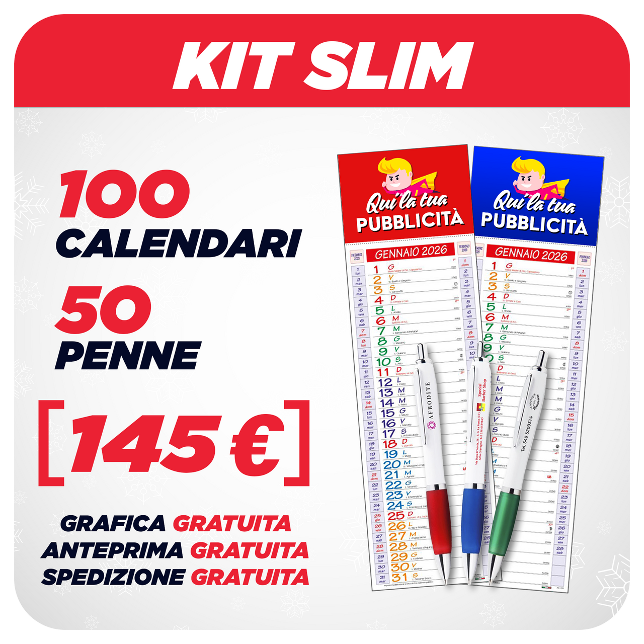 Calendari Slim + Penne