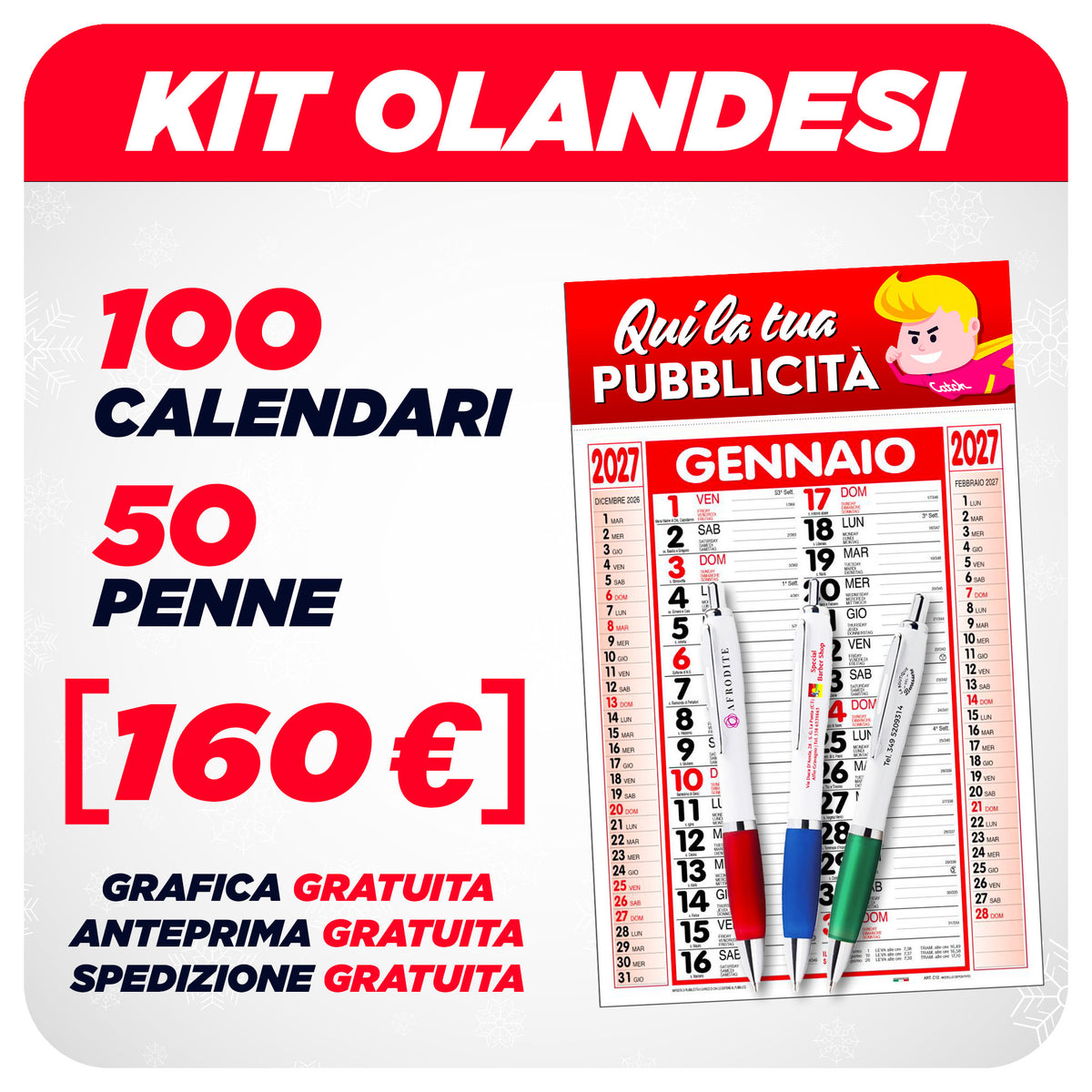 Calendari Olandesi + Penne