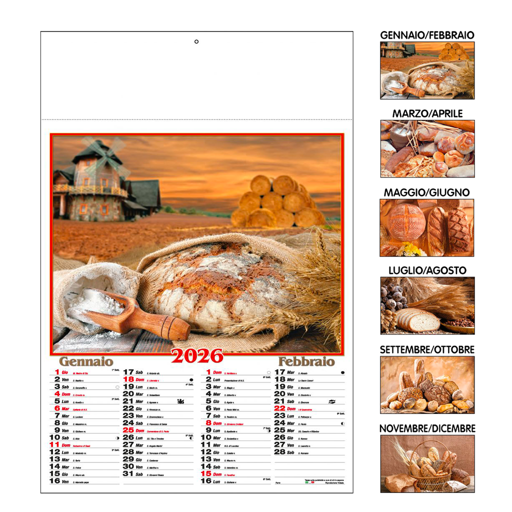 Calendario Pane