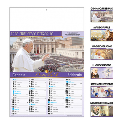 Calendario Papa Francesco