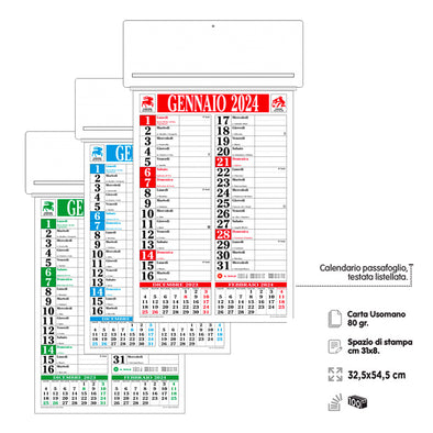 Calendario Passafoglio