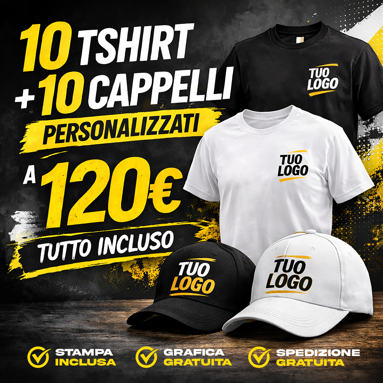 T-Shirt + Cappelli